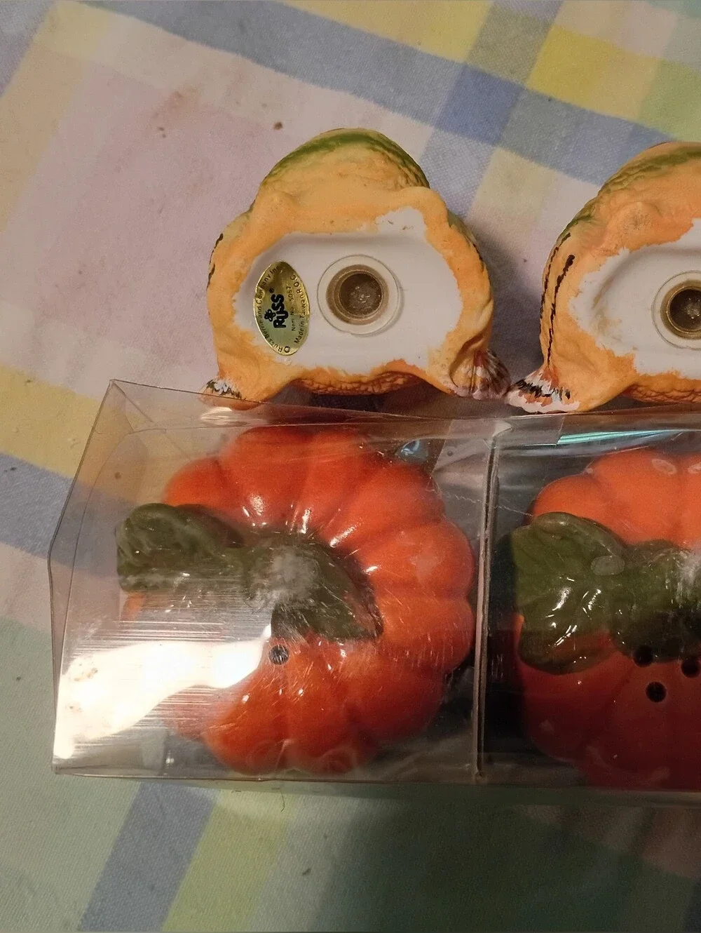 Festive Pumpkin Salt & Pepper And Turkey Shakers Set